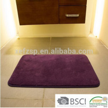 tapis de bain en microfibre shaggy lavable à la machine